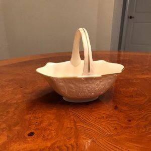 Lenox Gold Trimmed Basket Dish